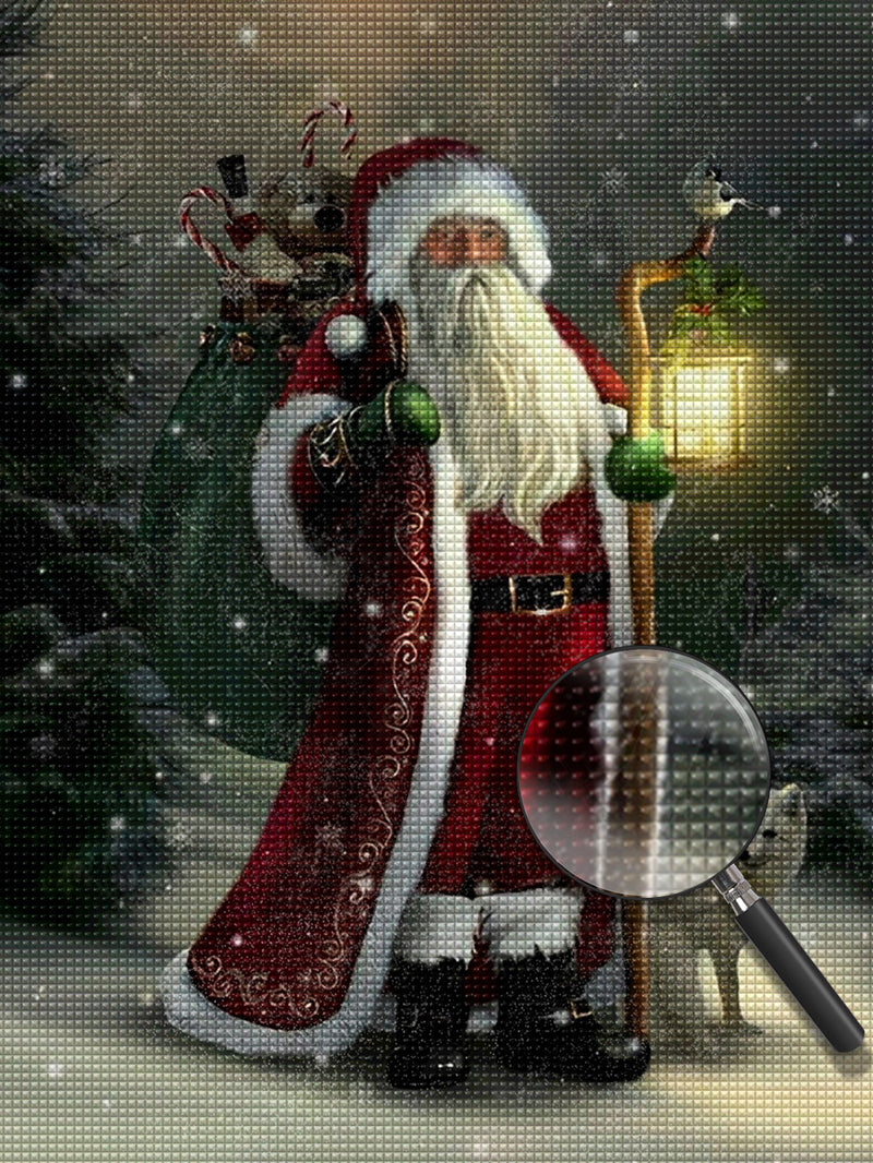 Santa Claus and the White Fox 5D DIY Diamond Painting Kits