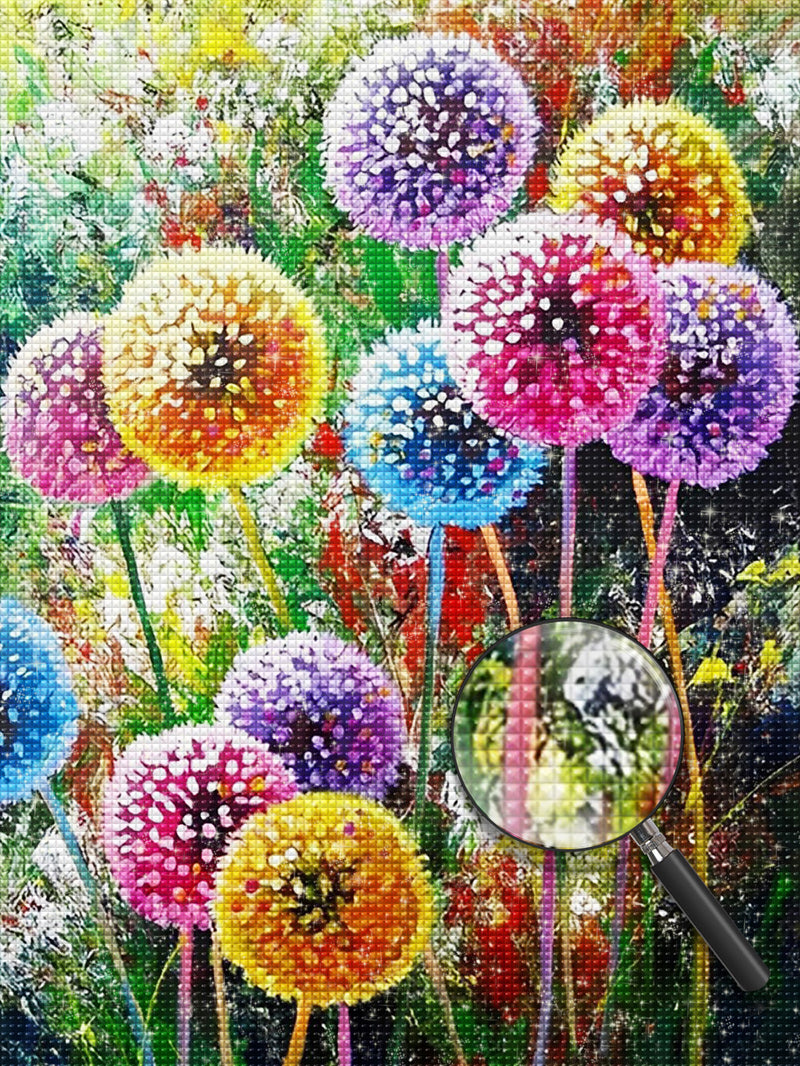 Colorful Dandelions 5D DIY Diamond Painting Kits