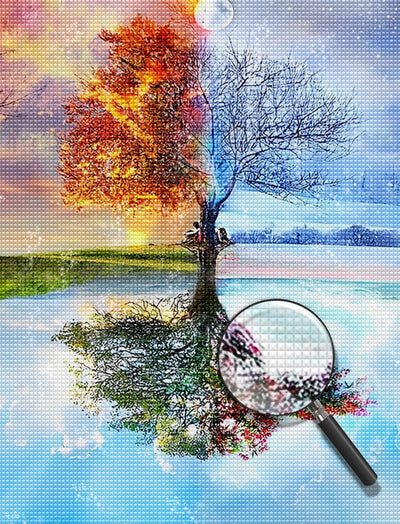 Autumn and Summer Tree 5D DIY Diamond Painting Kits