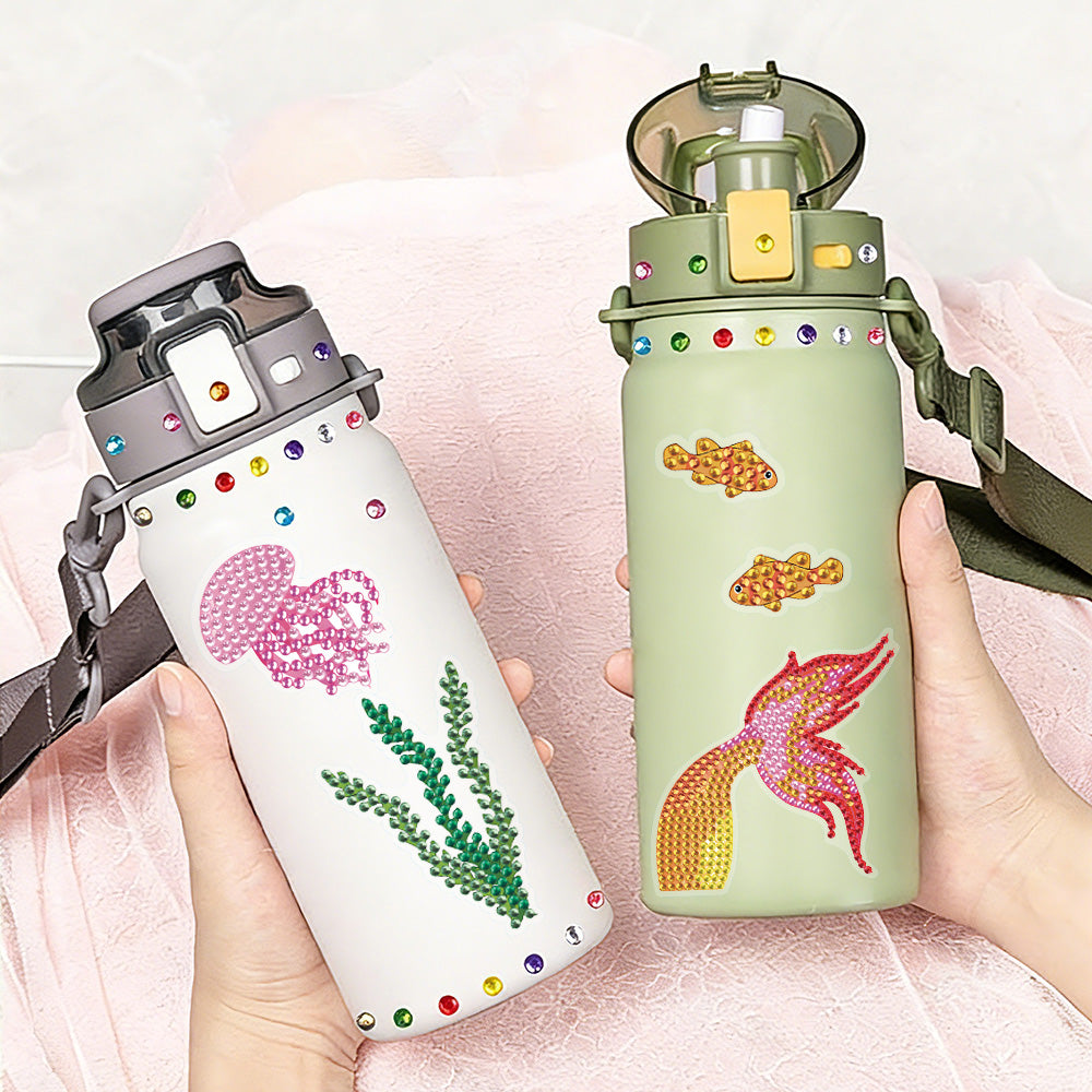 10Pcs Kawaii Sea Animals Diamond Painting Stickers