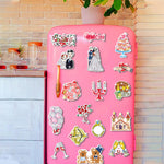 24Pcs Sweet Wedding Diamond Painting Fridge Magnets Kit
