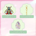 2Pcs Double-Sided Diamond Painting Crystal Suncatcher Hanging Ornament - Colorful Moths