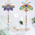 2Pcs Double-Sided Diamond Painting Crystal Suncatcher Hanging Ornament - Gorgeous Bees