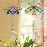 2Pcs Double-Sided Diamond Painting Crystal Suncatcher Hanging Ornament - Gorgeous Bees