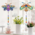 2Pcs Double-Sided Diamond Painting Crystal Suncatcher Hanging Ornament - Gorgeous Bees