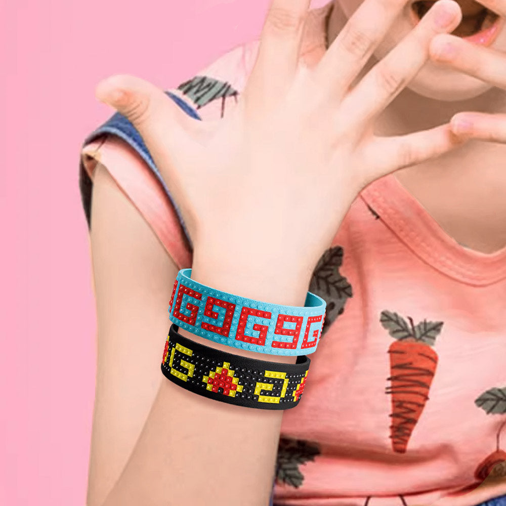 2PCS Ethnic Geometric Patterns Diamond Painting Bracelet