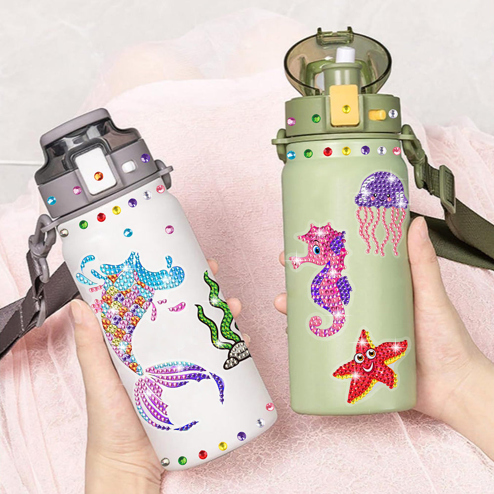 5Pcs Colorful Ocean Animals Diamond Painting Stickers