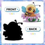 6Pcs Bees and Daisies Diamond Painting Fridge Magnets Kit