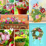 8PCS Beneficial Insects Diamond Painting Garden Stakes