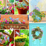 8PCS Colorful Sea Turtles Diamond Painting Garden Stakes