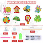 8PCS Cute Animals Diamond Painting Garden Stakes