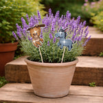 8PCS Cute Zoo Animals Diamond Painting Garden Stakes