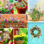 8PCS Cute Zoo Animals Diamond Painting Garden Stakes