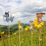 8PCS Cute Zoo Animals Diamond Painting Garden Stakes