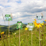 8PCS Happy Frogs Diamond Painting Garden Stakes