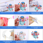 9PCS Cute Owls Diamond Painting Garden Stakes