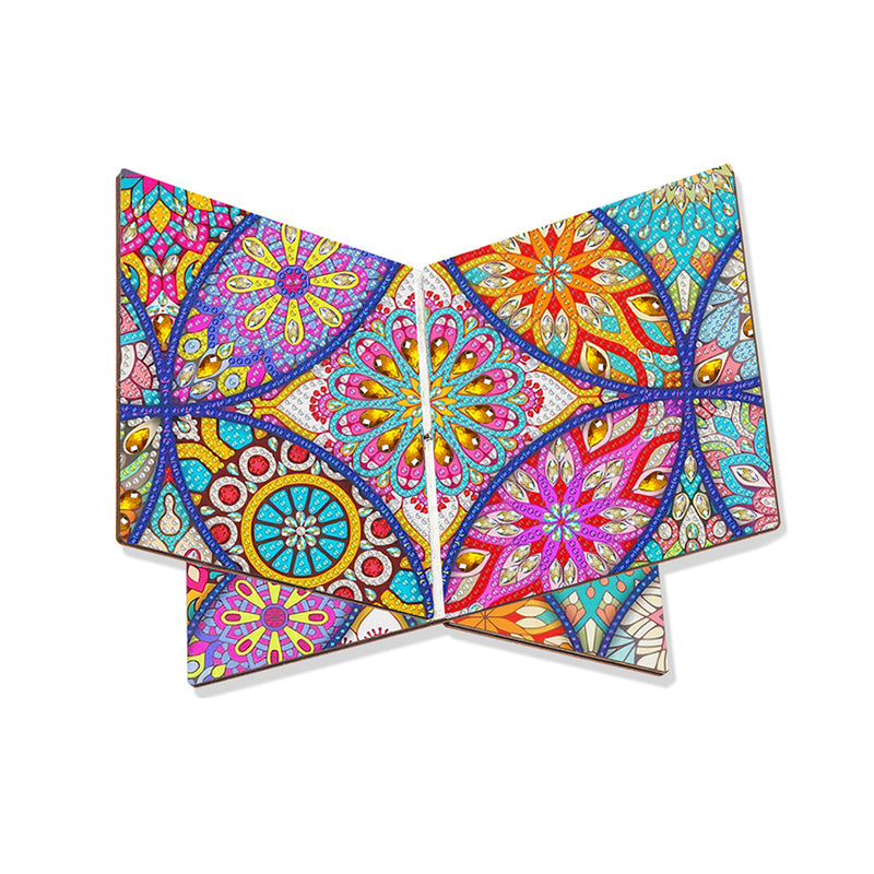 Colorful Mandala Wooden Hands-Free Desktop Book Holder Diamond Painting Kits