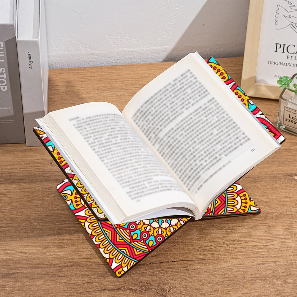 Golden Mandala Wooden Hands-Free Desktop Book Holder Diamond Painting Kits