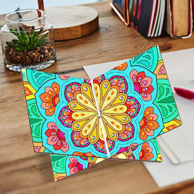 Chrysanthemum Mandala Wooden Hands-Free Desktop Book Holder Diamond Painting Kits