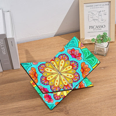 Chrysanthemum Mandala Wooden Hands-Free Desktop Book Holder Diamond Painting Kits