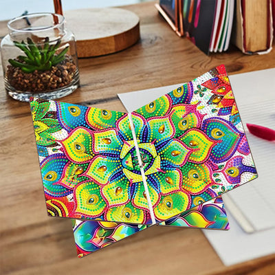 Green Mandala Wooden Hands-Free Desktop Book Holder Diamond Painting Kits