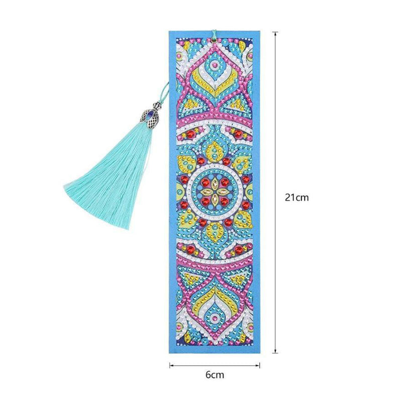 Mandala Pattern Leather Bookmark Diamond Painting Kits