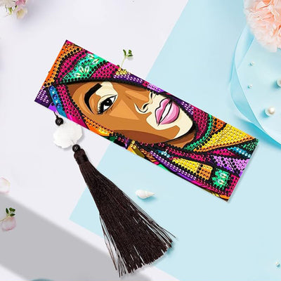 2Pcs African Woman Leather Bookmark Diamond Painting Kits