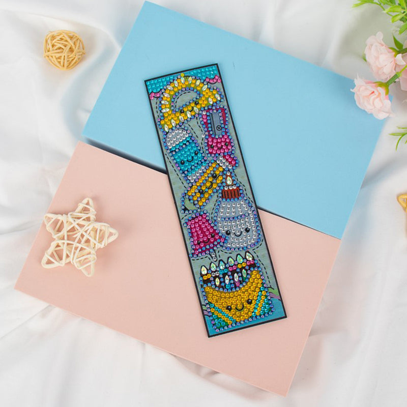 Cartoon Pattern Leather Bookmark Diamond Painting Kits