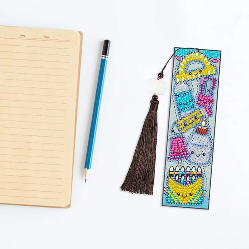 Cartoon Pattern Leather Bookmark Diamond Painting Kits