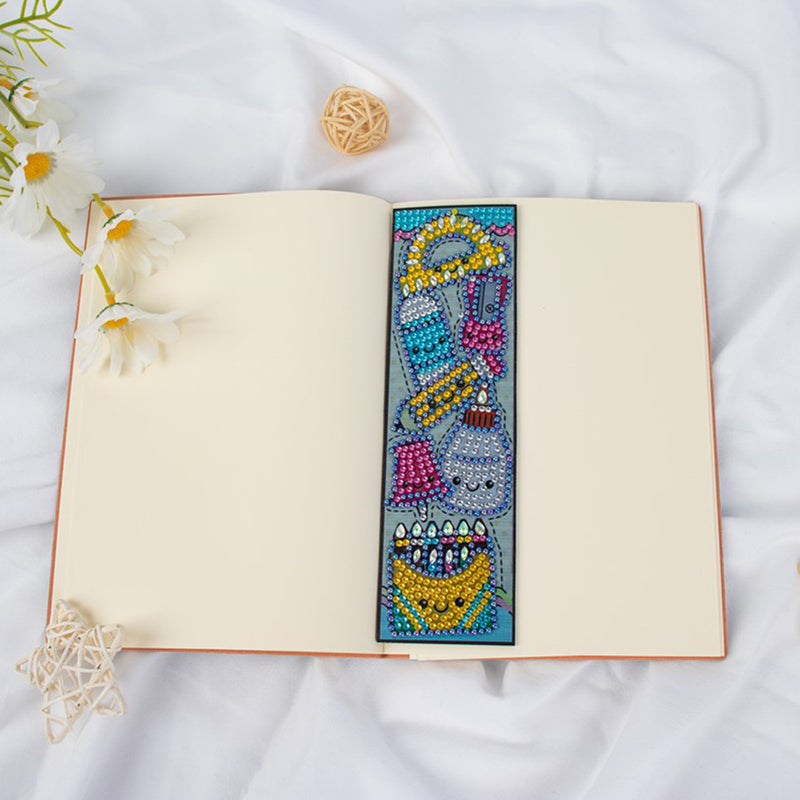 Cartoon Pattern Leather Bookmark Diamond Painting Kits