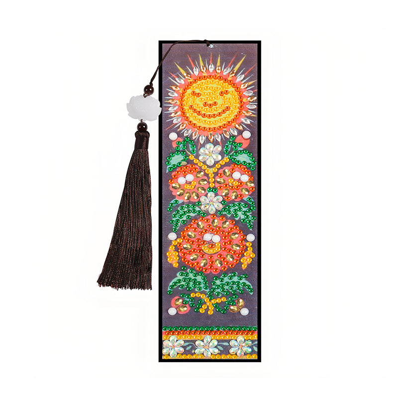 Abstract Cartoon Sunflower Leather Bookmark Diamond Painting Kits