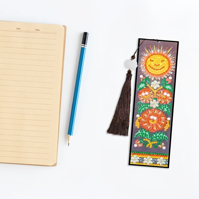 Abstract Cartoon Sunflower Leather Bookmark Diamond Painting Kits