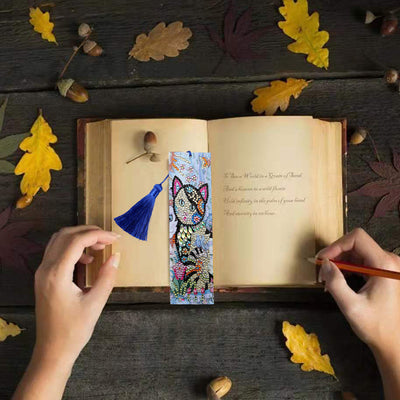 Gorgeous Cat Leather Bookmark Diamond Painting Kits