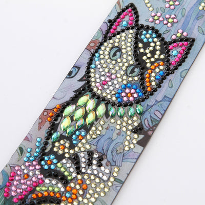 Gorgeous Cat Leather Bookmark Diamond Painting Kits