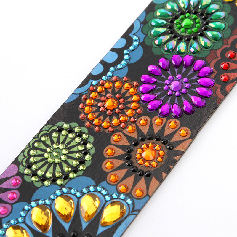 Mandala Chrysanthemum Leather Bookmark Diamond Painting Kits