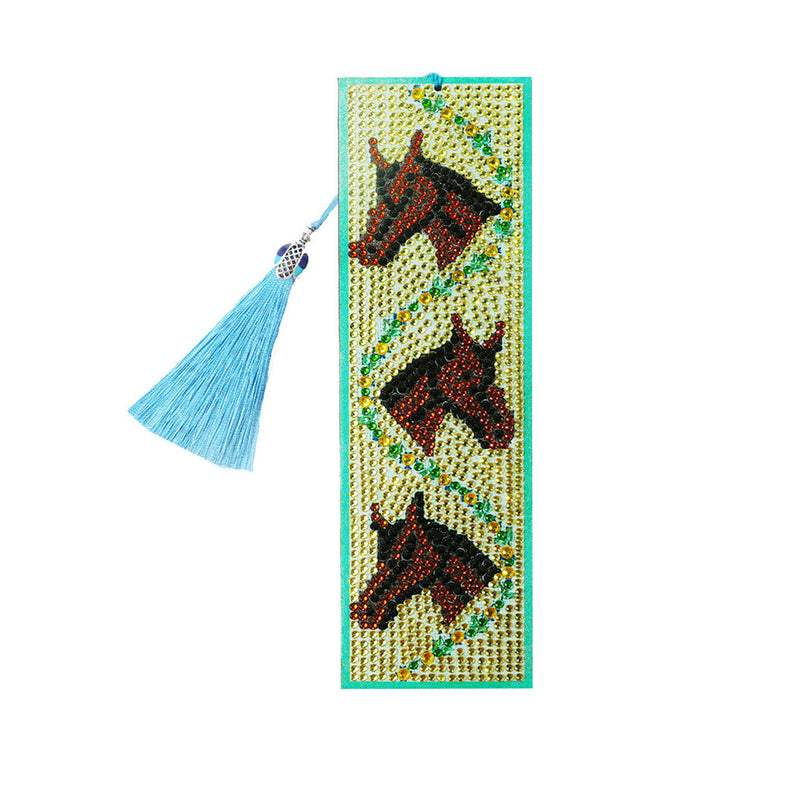 Three Horses Leather Bookmark Diamond Painting Kits