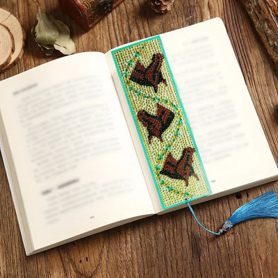 Three Horses Leather Bookmark Diamond Painting Kits