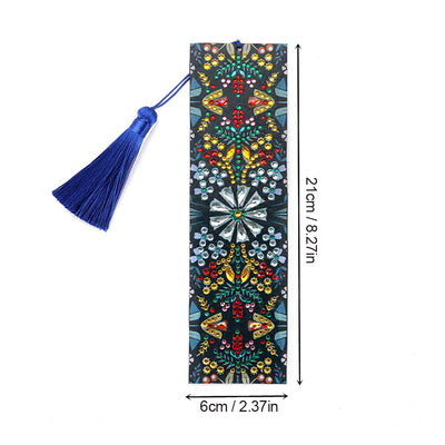 Green and Gold Mandala Leather Bookmark Diamond Painting Kits