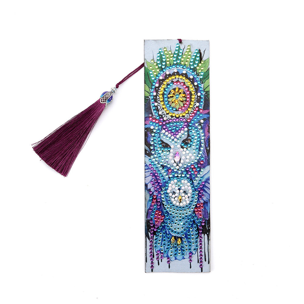 Dreamcatcher and Owl Leather Bookmark Diamond Painting Kits