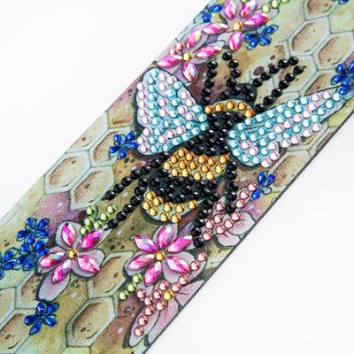 Bee and Hive Leather Bookmark Diamond Painting Kits