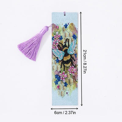 Bee and Hive Leather Bookmark Diamond Painting Kits