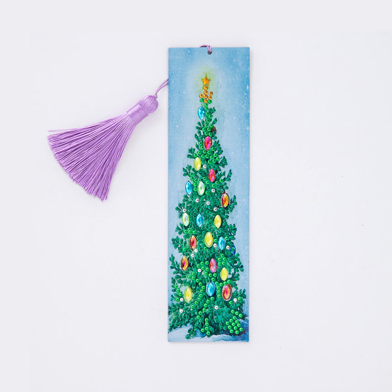 Christmas Tree Leather Bookmark Diamond Painting Kits