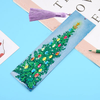 Christmas Tree Leather Bookmark Diamond Painting Kits