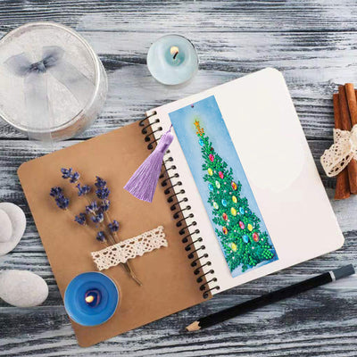 Christmas Tree Leather Bookmark Diamond Painting Kits