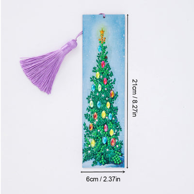 Christmas Tree Leather Bookmark Diamond Painting Kits