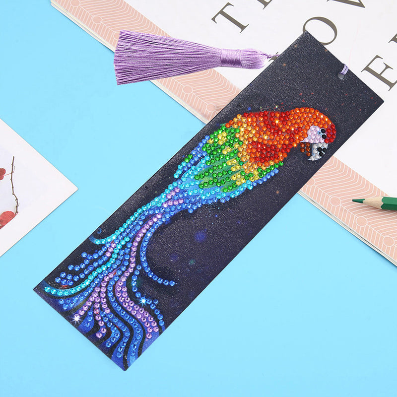 Long Tail Parrot Leather Bookmark Diamond Painting Kits