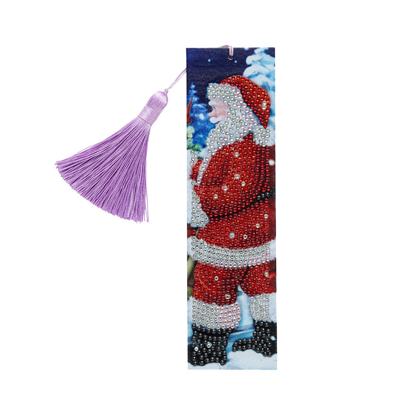 Santa Claus Leather Bookmark Diamond Painting Kits