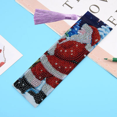 Santa Claus Leather Bookmark Diamond Painting Kits