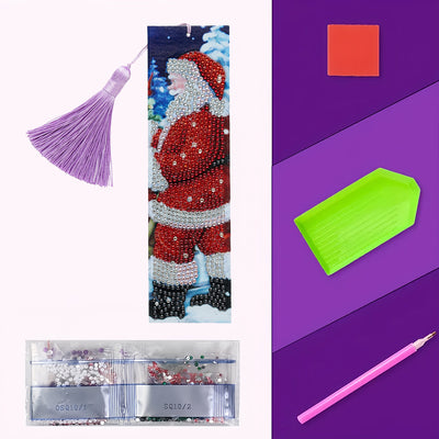 Santa Claus Leather Bookmark Diamond Painting Kits