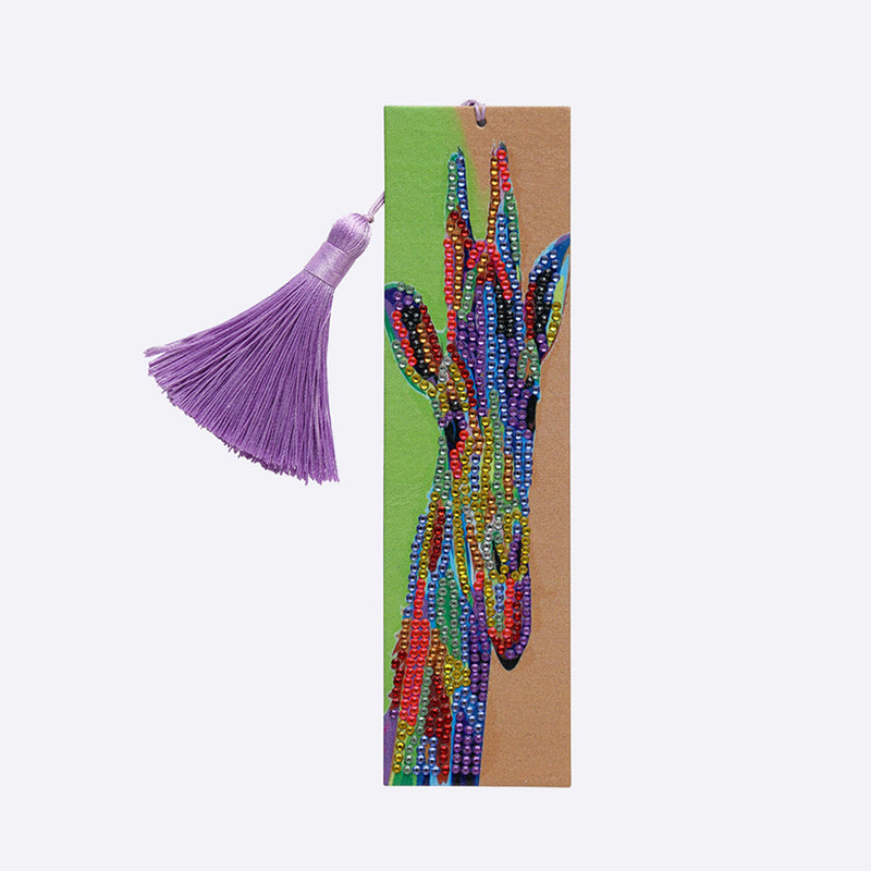 Colorful Giraffe Leather Bookmark Diamond Painting Kits